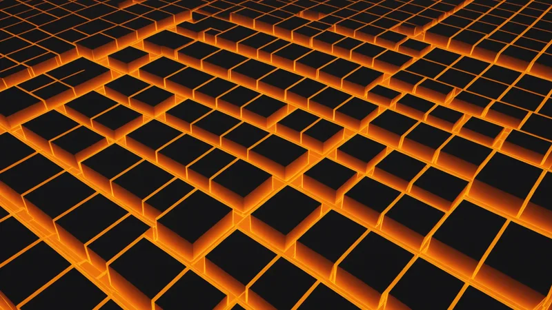 Abstract heatmap visualization of warehouse floor congestion zones